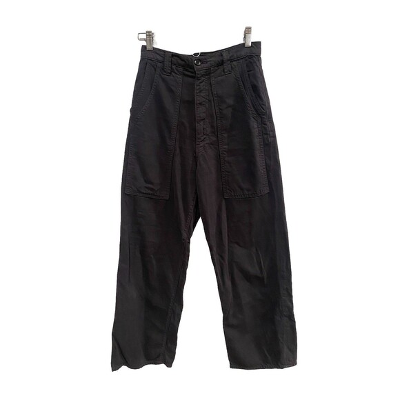 Mother Denim The Quartet Breaker Flood Womens 26 Faded Black Wide Leg High Rise - Picture 2 of 7